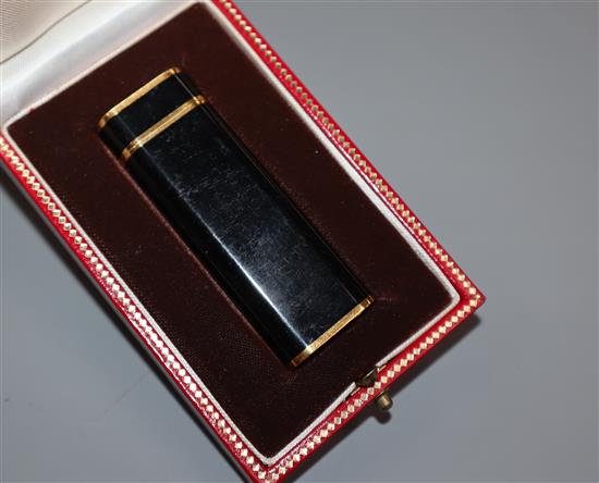 A Cartier boxed enamel lighter